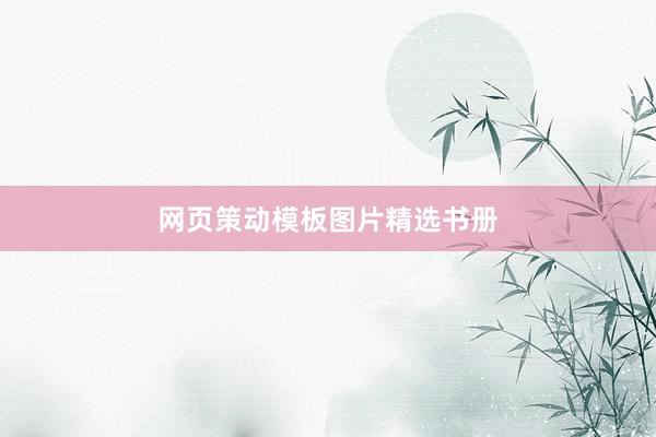 网页策动模板图片精选书册